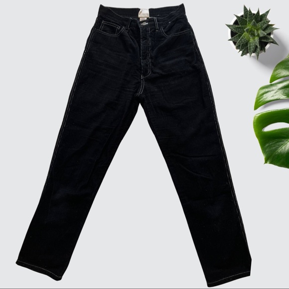 Lykke Wullf Cord Cowboy Ranch Pant- Black - Picture 2 of 6